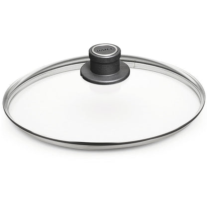 WOLL Diamond Lite Fixed Knob Safety Glass Lid 28cm