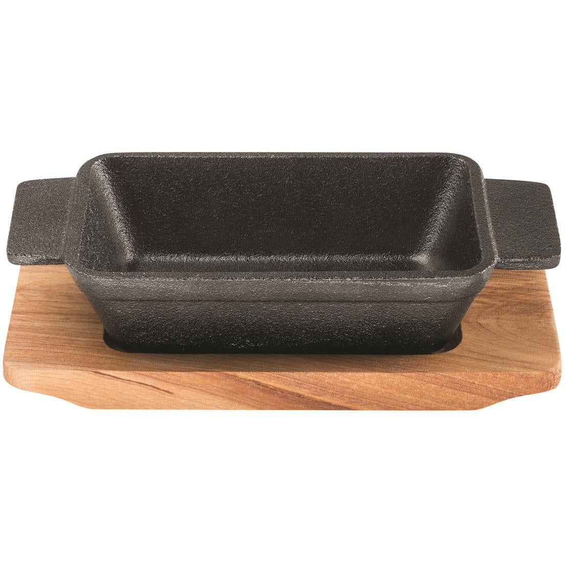 Pyrolux Pyrocast Rectangular Baker 13.5 x 9cm with Maple Tray