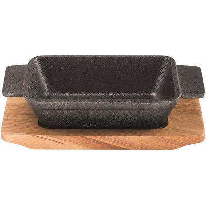 Pyrolux Pyrocast Rectangular Baker 13.5 x 9cm with Maple Tray