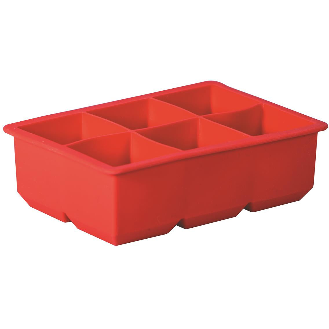 Avanti Silicone 6 Cup King Ice Cube Tray Red