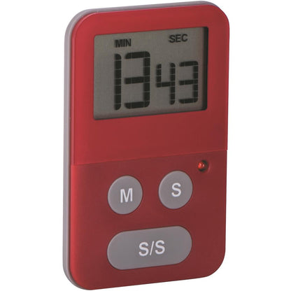 Avanti Digital Slim Timer With Light Red