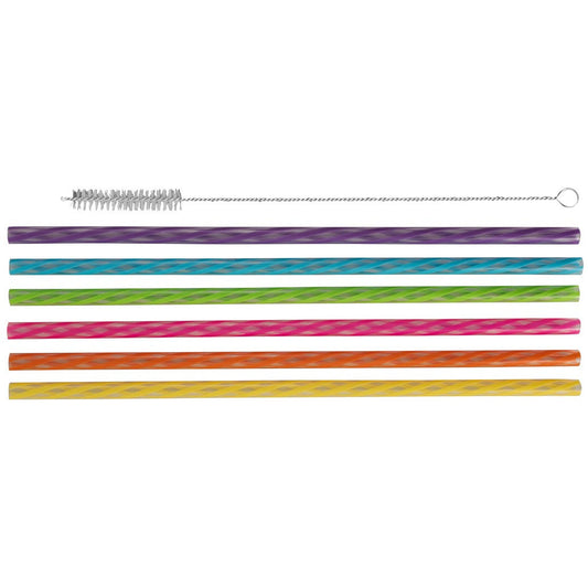Avanti Reusable Straws Rainbow Set of 24