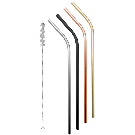 Avanti Stainless Steel Straws with Cleaning Brush