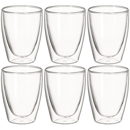 Avanti Caffe Twin Wall Glasses Set of 6 - 250ml