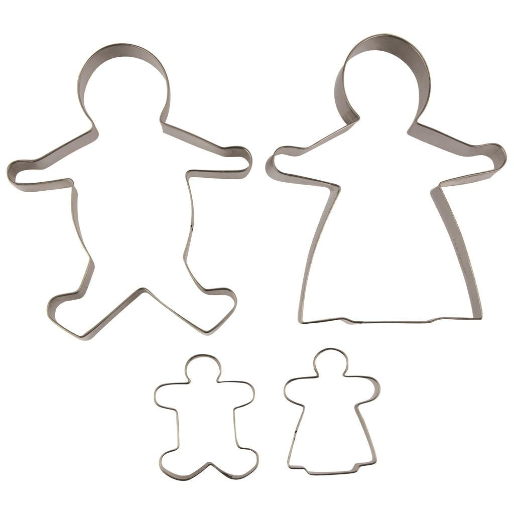Avanti Ginger Bread Family Cookie Cutters - Set of 4
