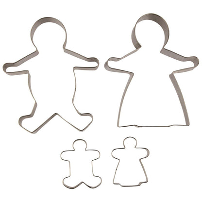 Avanti Ginger Bread Family Cookie Cutters - Set of 4
