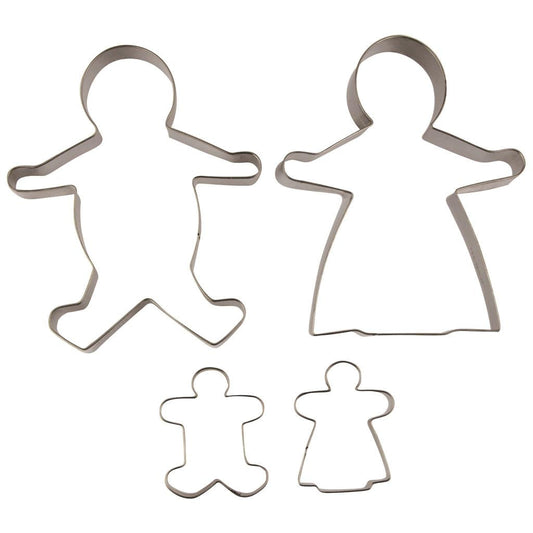 Avanti Ginger Bread Family Cookie Cutters - Set of 4