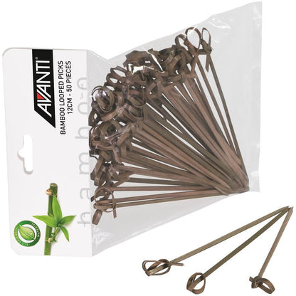 Avanti Bamboo Looped Picks 12cm - 50 Pack