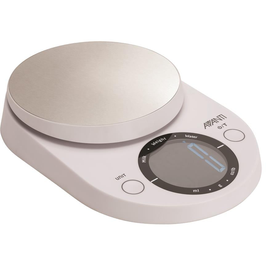 Avanti Large Display Digital Kitchen Scale - White