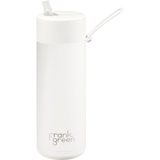 Frank Green Ultimate Ceramic Reusable Bottle with Straw 20oz - Cloud