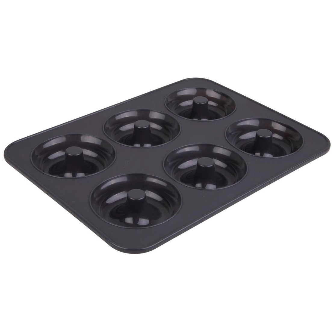 Daily Bake Silicone 6 Cup Doughnut Pan - Charcoal
