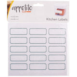 Appetito Blank Kitchen Labels - Pack 45