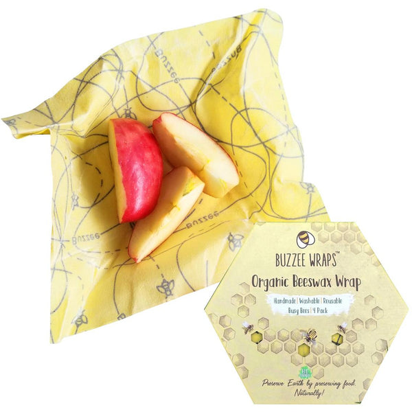 Buzzee Organic Beeswax Sandwich Wrap - Busy Bees