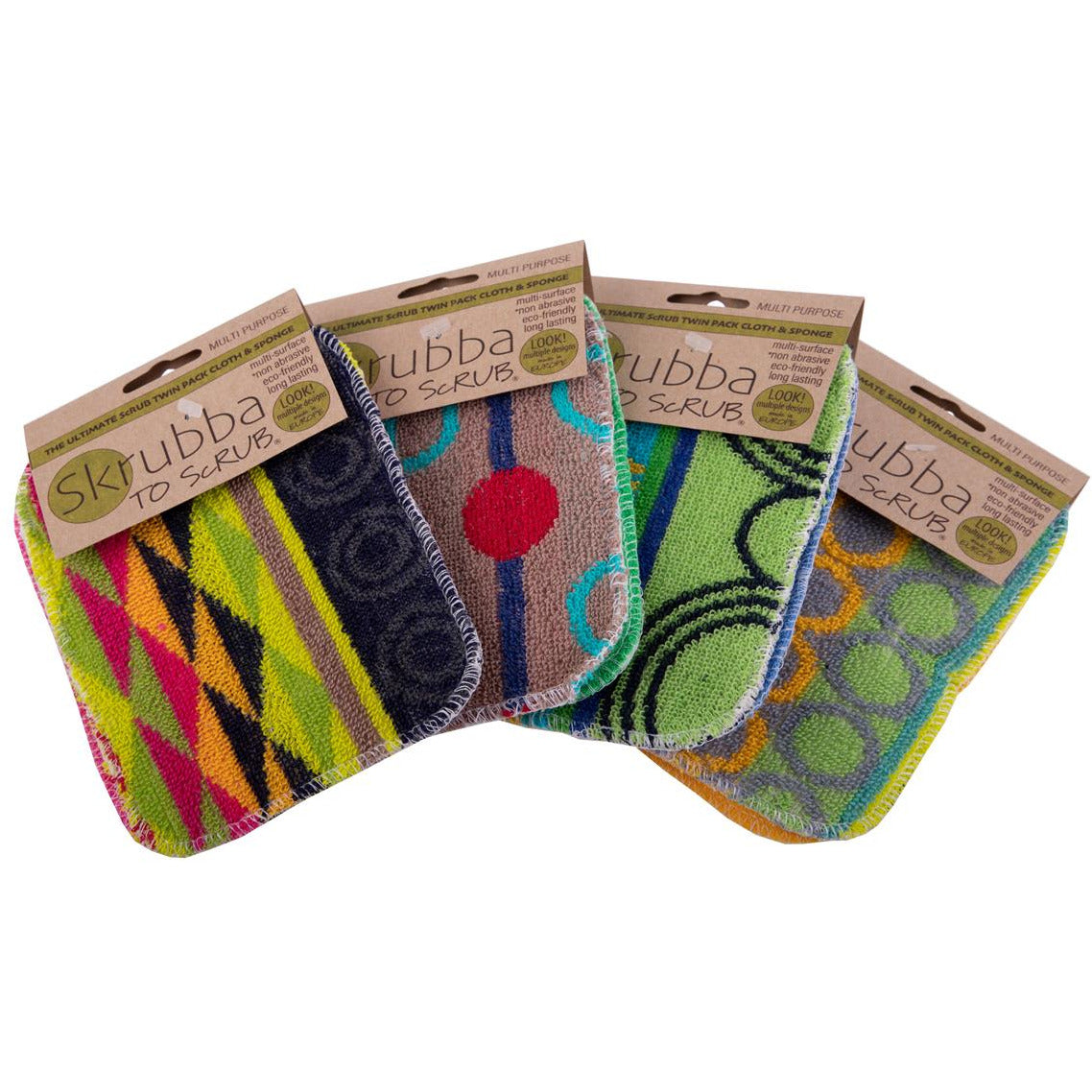 Skrubba Twin Pack Original & Sponge 4 - Assorted Designs
