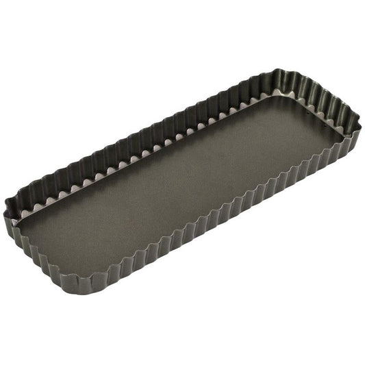 Bakemaster Loose Base Rectangular Quiche - 36cm x 13cm x 3.5cm