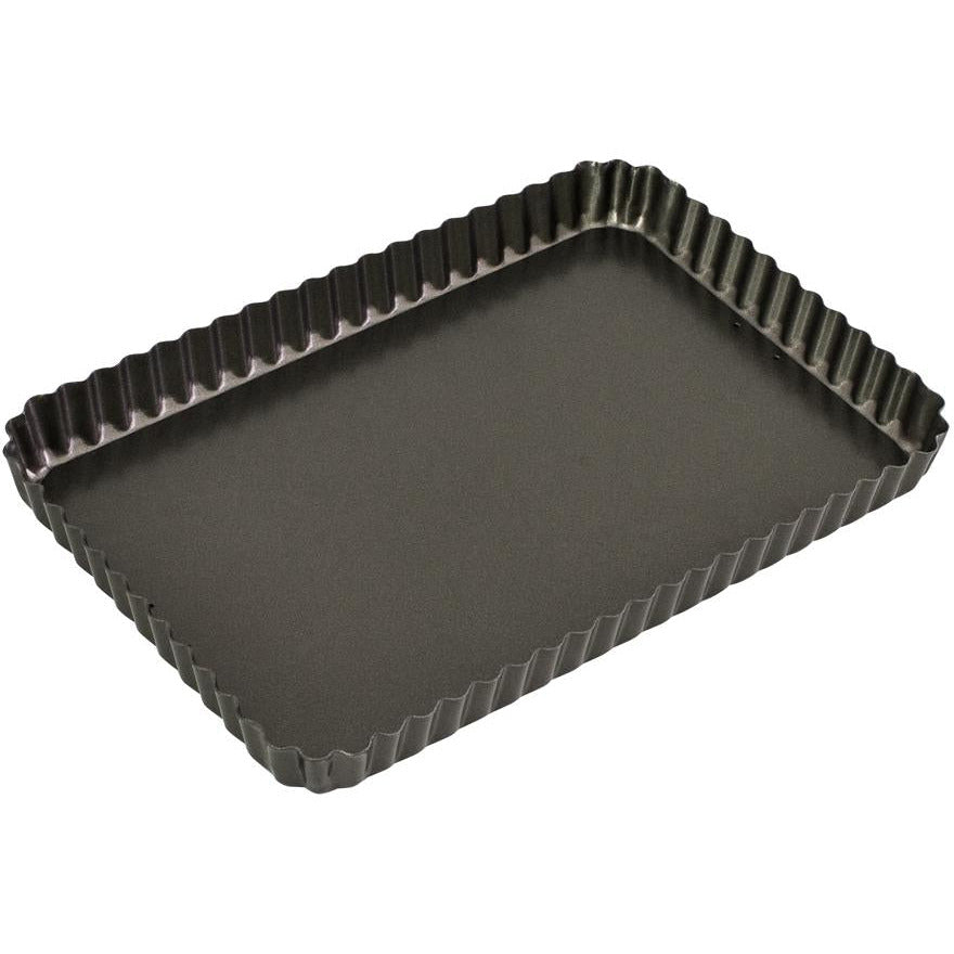 Bakemaster Loose Base Rectangular Quiche Pan - Large