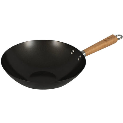 Avanti Non Stick Wok 30Cm Carbon Steel/Bamboo Handle