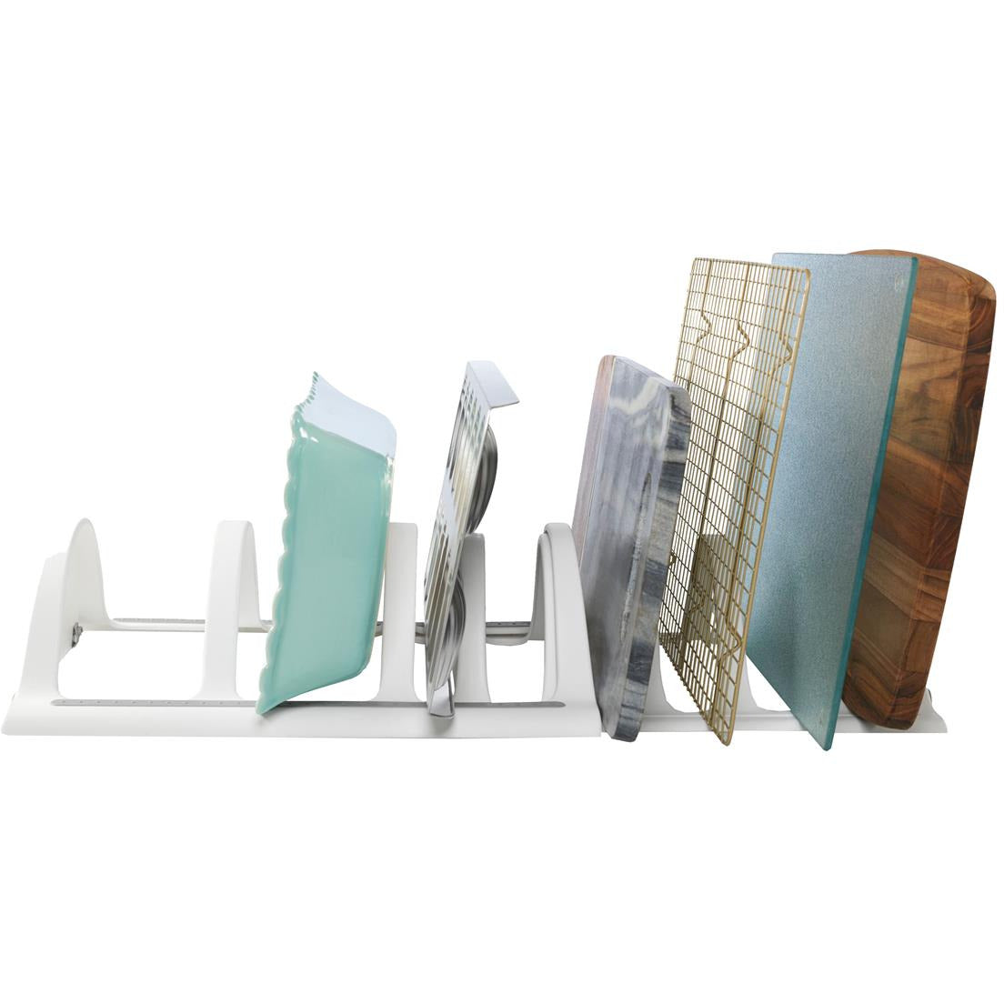 Madesmart Expandable Bakeware Organiser 39.1cm X 28.5cm X 11.4cm - White