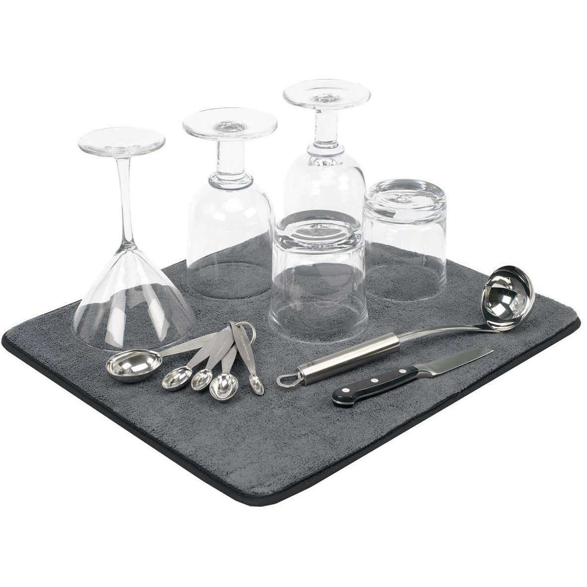 Small Drying Mat 46cm X 38cm - Grey| Madesmart | Matchbox