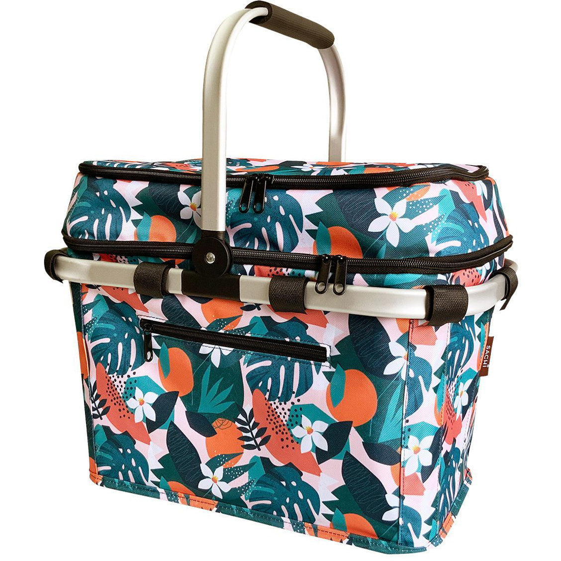Sachi 4 Person Insulated Picnic Basket - Exotic Jungle