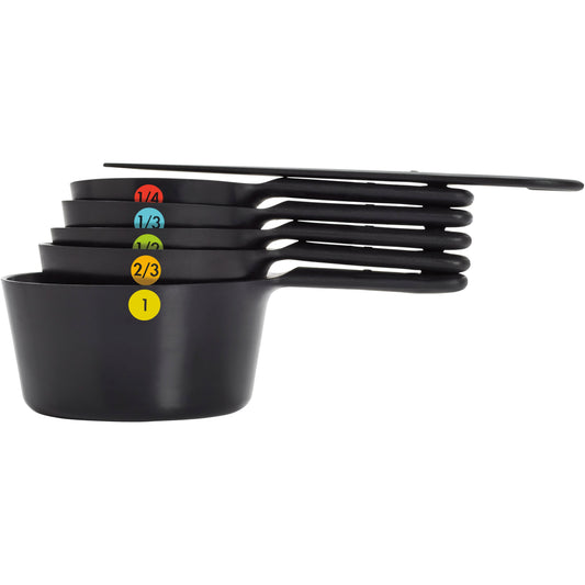 Oxo Good Grips 6-Piece Plastic Measuring Cups Black