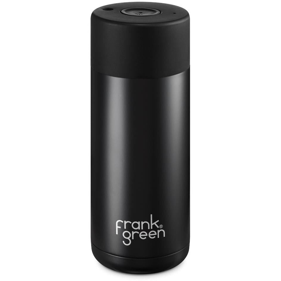 Frank Green Reusable Coffee Cup 16OZ Ultimate Ceramic - Black