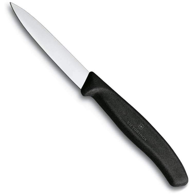 Victorinox Paring Knife Pointed Tip 8cm - Black