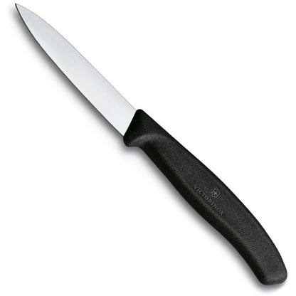Victorinox Paring Knife Pointed Tip 8cm - Black