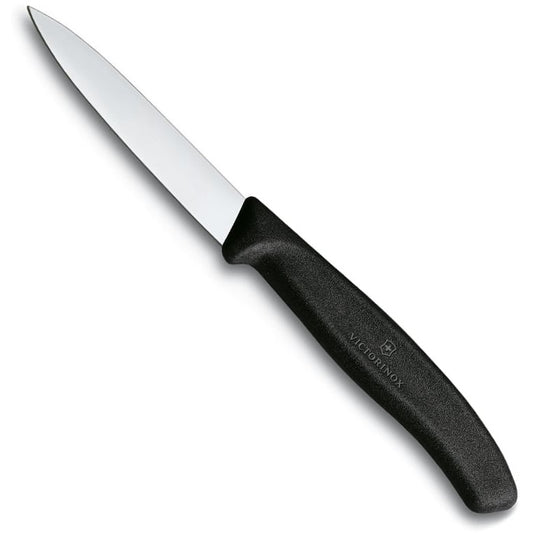 Victorinox Paring Knife Pointed Tip 8cm - Black