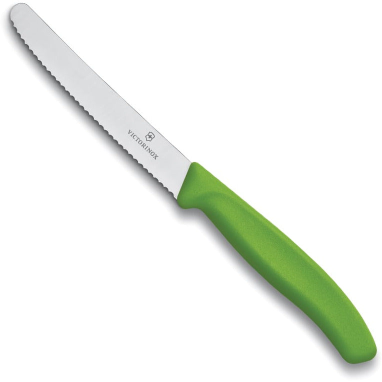 Victorinox 11cm Tomato & Sausage Knife - Green
