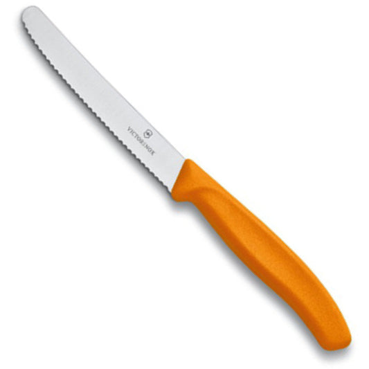 Victorinox 11cm Tomato & Sausage Knife - Orange