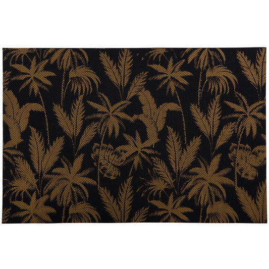Maxwell and Williams Table Accents Jungle Placemat 45x30cm Black & Gold