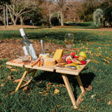 Peer Sorensen Folding Wine / Picnic Table Rubberwood