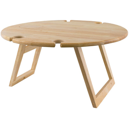 Peer Sorensen Folding Picnic Table Round 50cm Rubberwood
