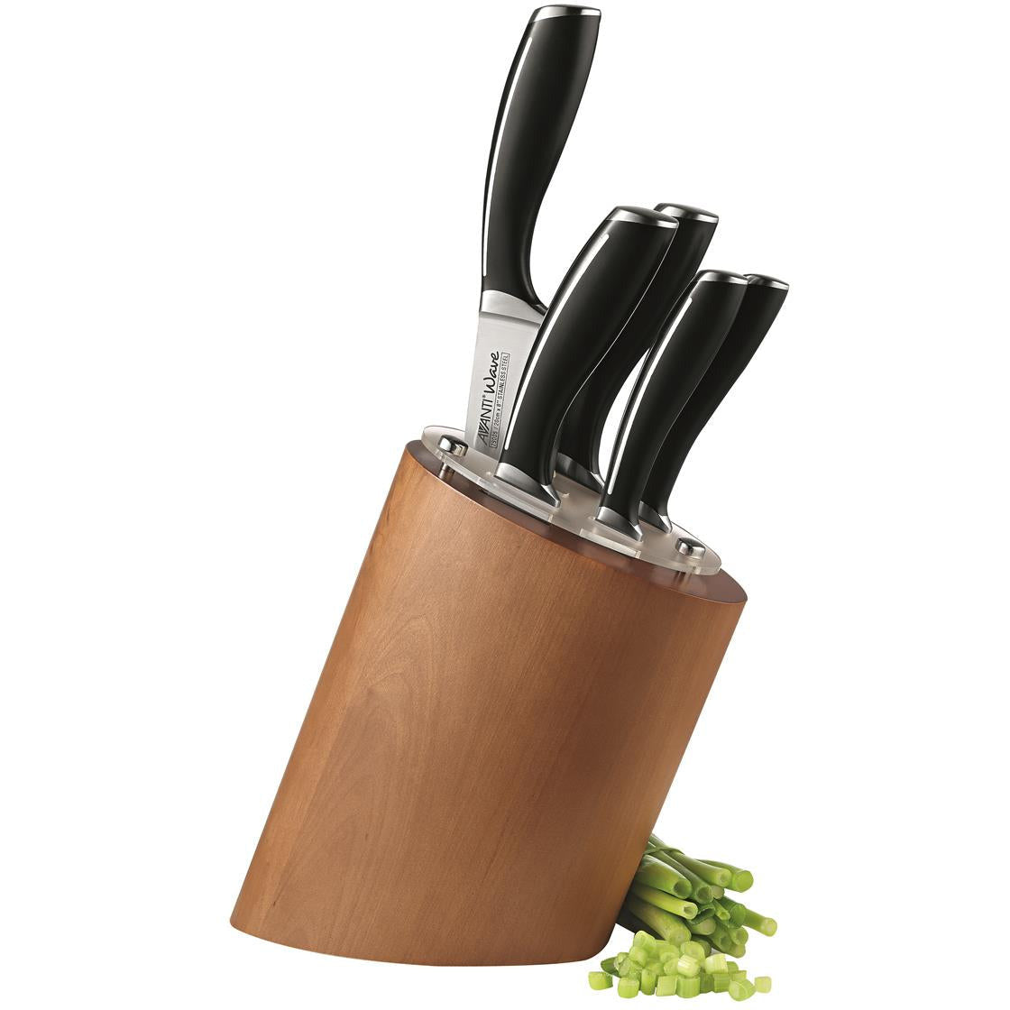 Avanti Wave Birchwood 6pce Knife Block Set