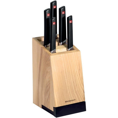 Kamati Knife Block Set With Tablet Stand - 6 Piece