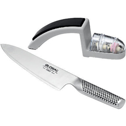 Global Knife & Sharpener Set