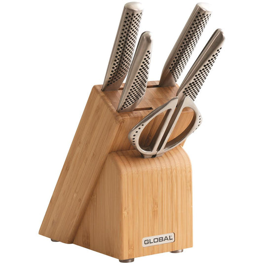 Global Takashi 6 Piece Knife Block Set