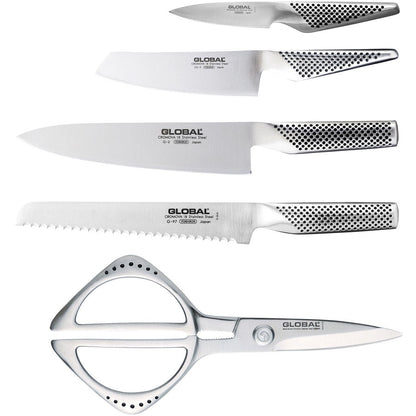 Global Takashi 6 Piece Knife Block Set