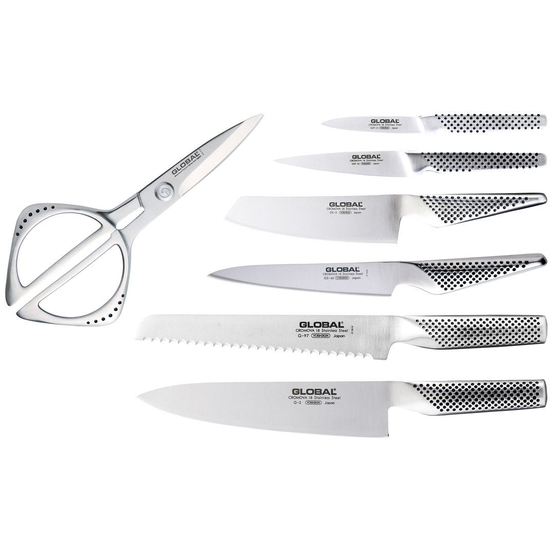 Global Takashi 8 Piece Knife Block Set