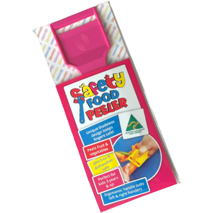 Kiddies Food Kutter Safety Food Peelers Pink