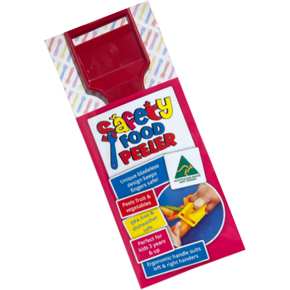 Kiddies Food Kutter Safety Food Peelers Red