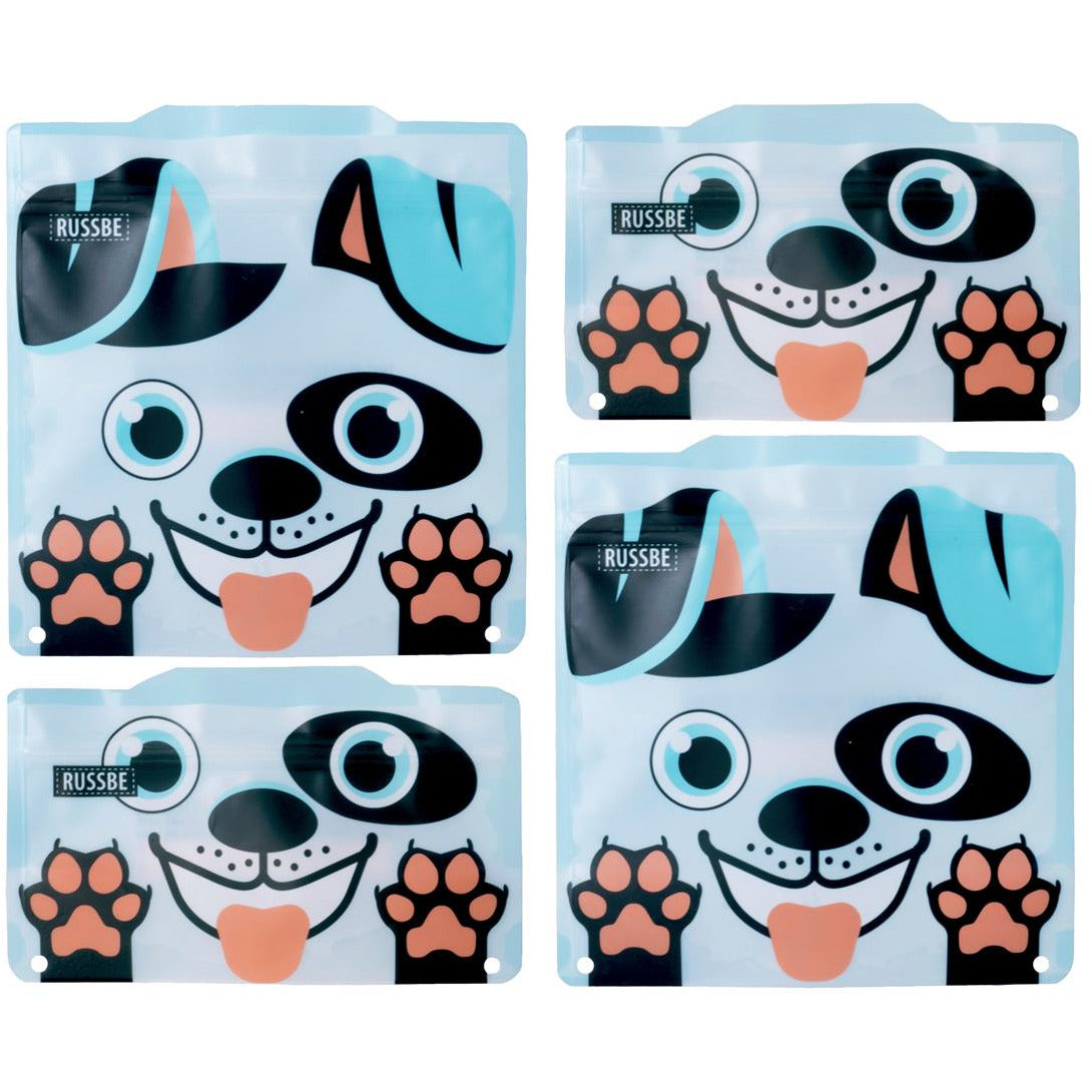 Russbe Snack/Sandwich Bags Set Of 4 - Dog