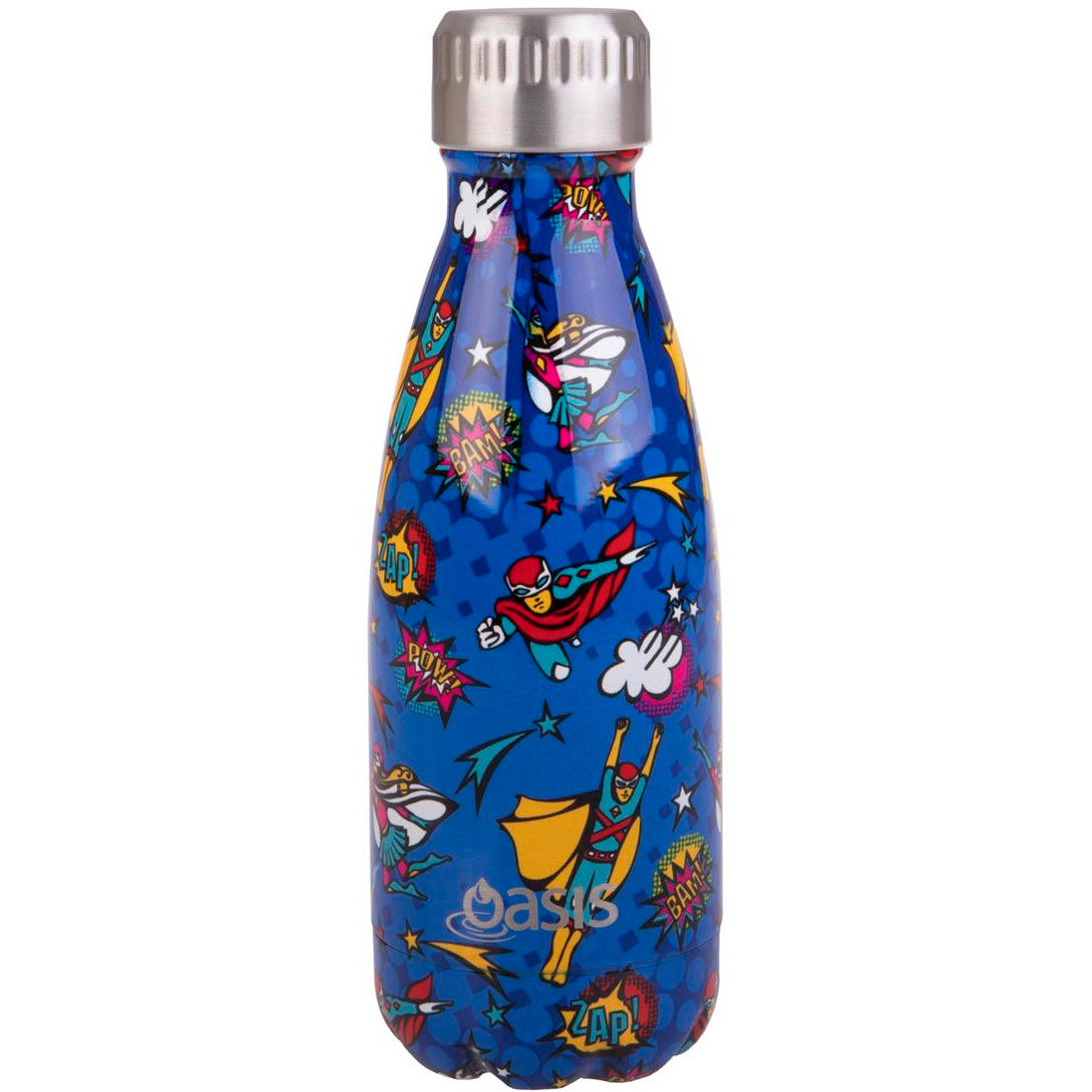 Oasis S/S Double Wall Insulated Drink Bottle 350ml - Super Heroes