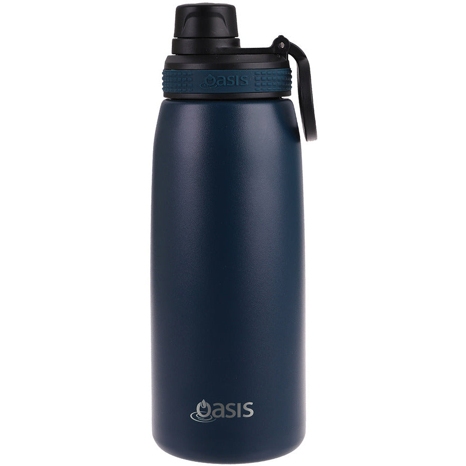 Oasis Sports Bottle Screw-Cap 780Ml Stainless Steel Double Wall Insulated - Navy