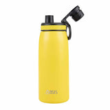 Oasis Insualted Sports Bottle Screw Cap 780ml Neon Yellow | Lid open