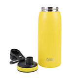 Oasis Insulated Sports Bottle Screw Cap 780ml Neon Yellow | Lid off