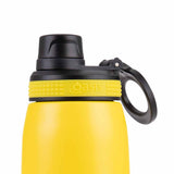 Oasis Insulated Sports Bottle Screw Cap 780ml Neon Yellow | Close up