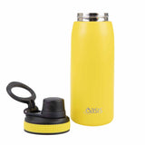 Oasis Insulated Sports Bottle Screw Cap 780ml Neon Yellow | Lid off