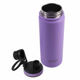 Oasis Insulated Challenger Bottle with Screw Cap 550ml Lavender - Lid and Bottle